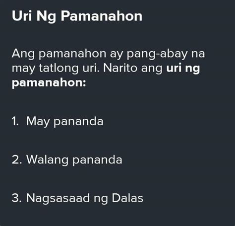 pamanahon meaning